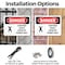Signmission 7 in H x 10 in W, Plastic, Rectangle, Confined Space Enter By Permit Only OS-2PACK-DS-P-710-L-1094 - alternate 7